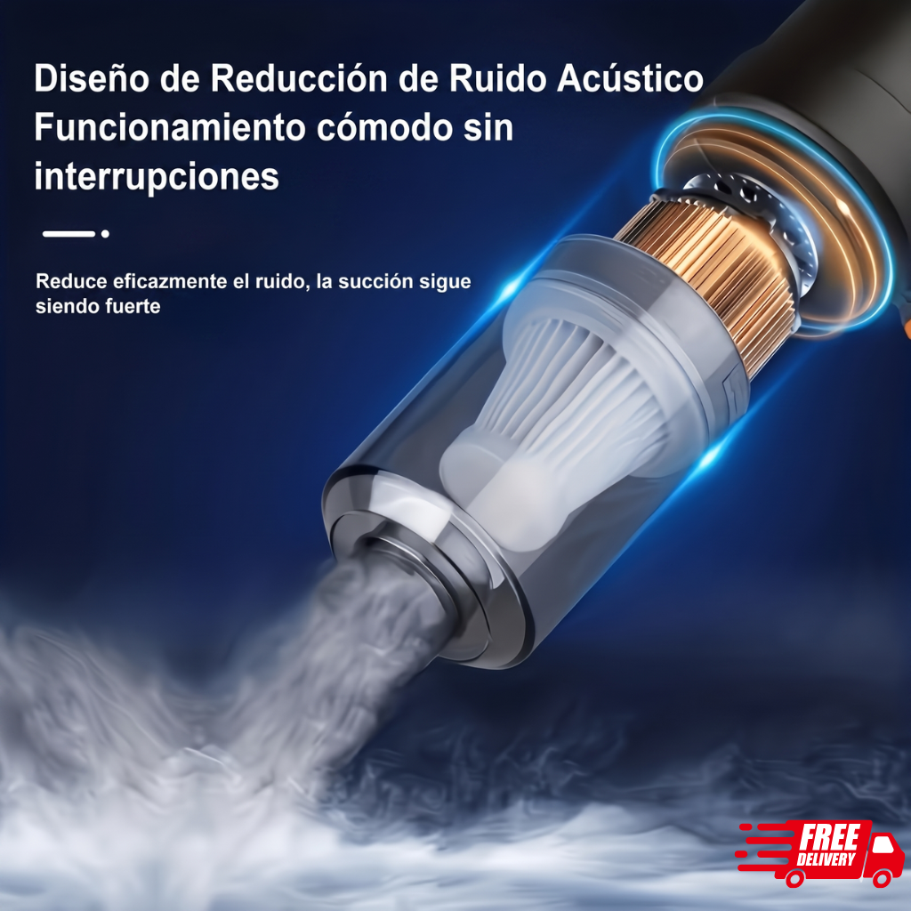 Aspiradora portátil 3 en 1 con filtro HEPA — Aspira, Sopla y Clean