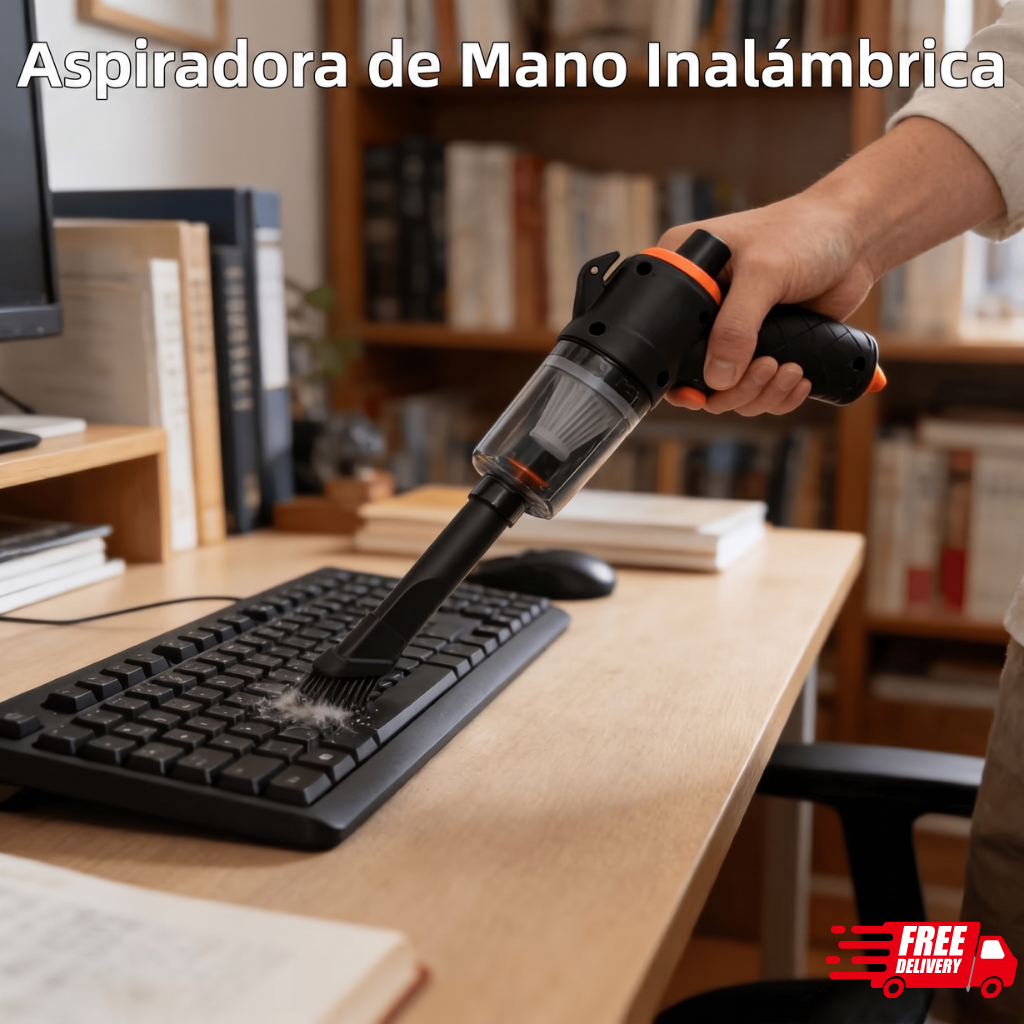 Aspiradora portátil 3 en 1 con filtro HEPA — Aspira, Sopla y Clean