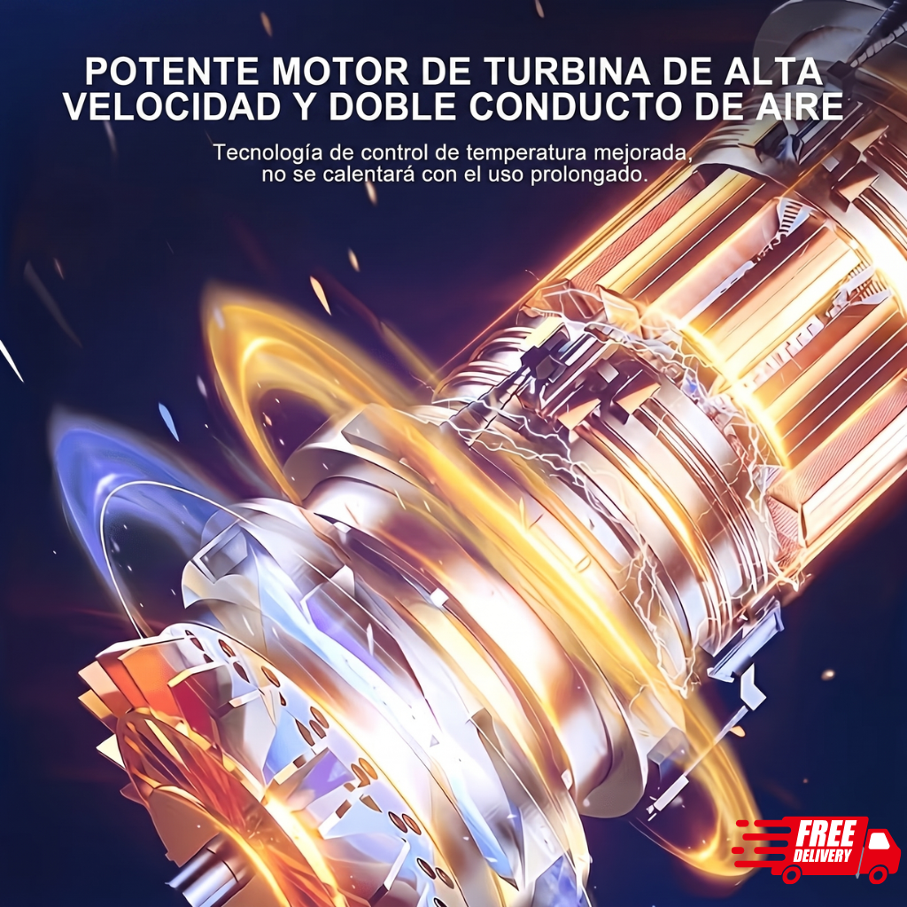 Aspiradora portátil 3 en 1 con filtro HEPA — Aspira, Sopla y Clean
